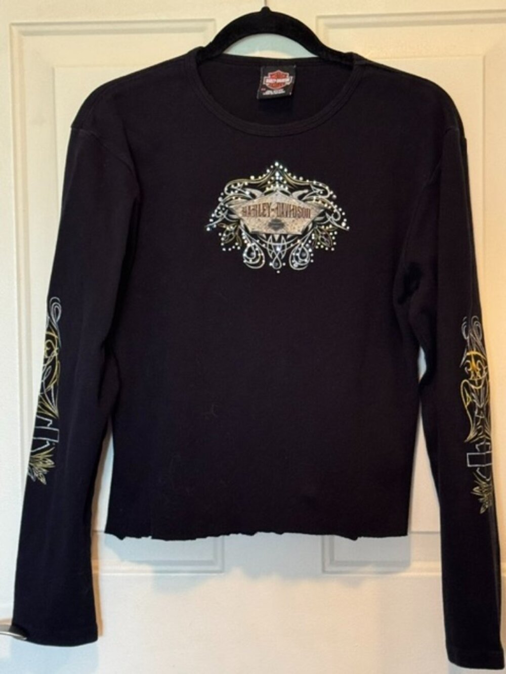 Harley Davidson Rhinestone Logo Ohio Shirt 2x